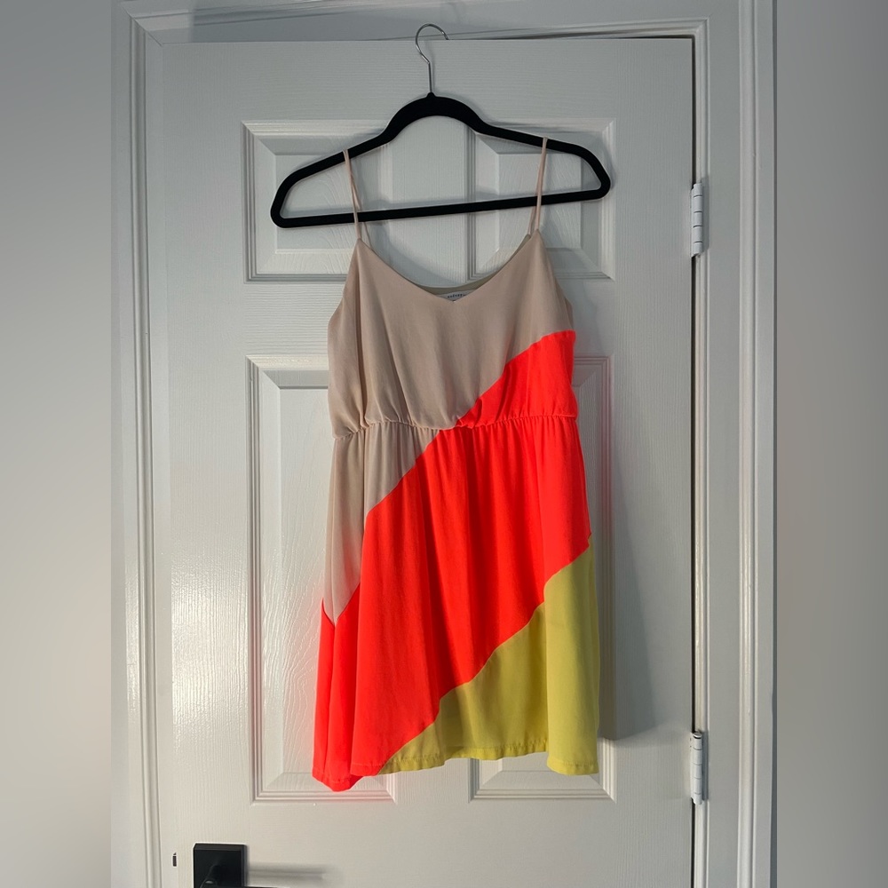 Color block mini dress